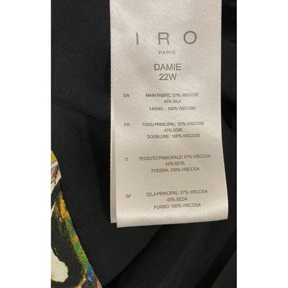 IRO Damie Dress Size 34 FR /US 2 Asymmetrical Mini Designer Luxury Western Boho - Picture 8 of 12